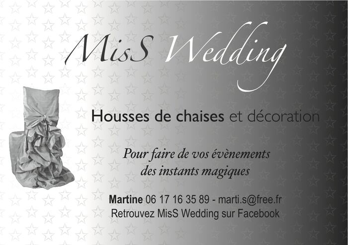 Flyer pour une décoratrice d'événements